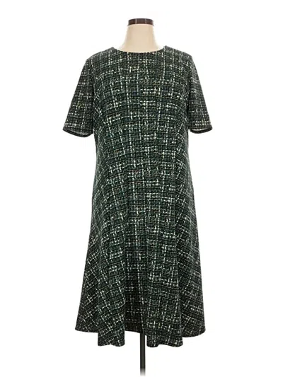Pre-owned Perceptions Casual Dress In Green