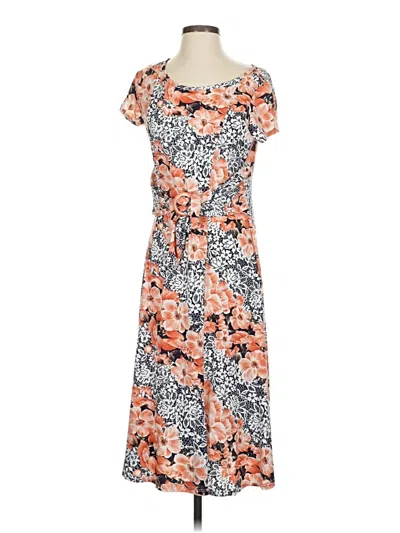 Pre-owned Perceptions Casual Dress In Orange