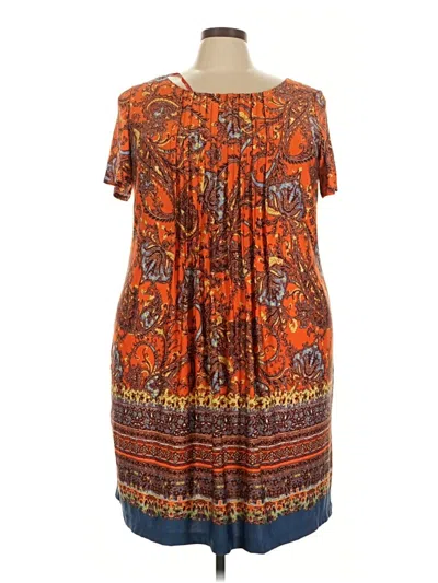Pre-owned Perceptions Casual Dress In Orange