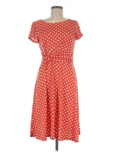 Pre-owned Perceptions Casual Dress In Red