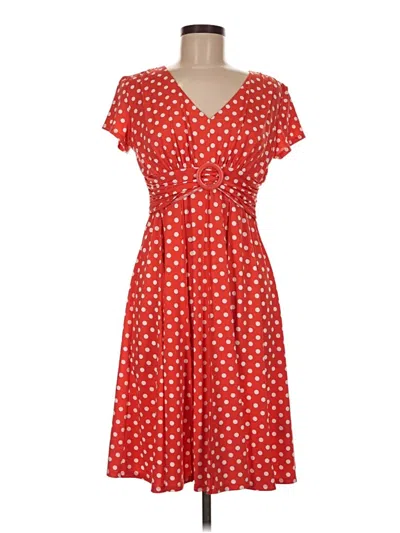 Pre-owned Perceptions Casual Dress In Red