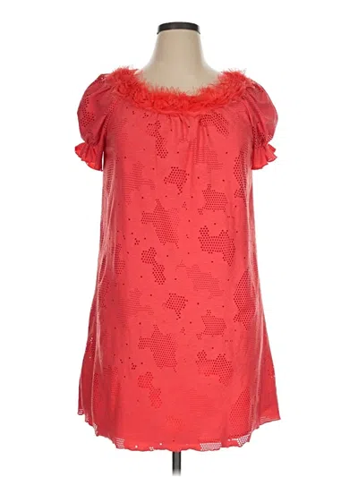 Pre-owned Perceptions Casual Dress In Red