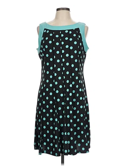 Pre-owned Perceptions Casual Dress In Teal