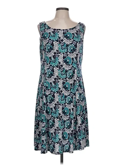 Pre-owned Perceptions Casual Dress In Teal