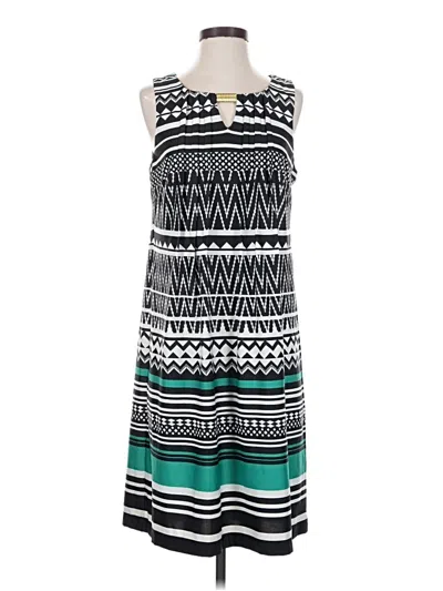 Pre-owned Perceptions Casual Dress In Teal