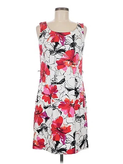 Pre-owned Perceptions Casual Dress In White
