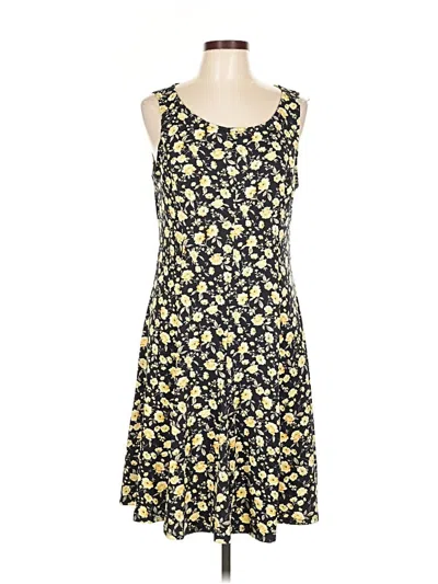 Pre-owned Perceptions Casual Dress In Yellow
