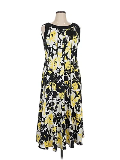 Pre-owned Perceptions Casual Dress In Yellow
