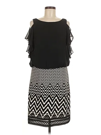 Pre-owned Perceptions Cocktail Dress In Black