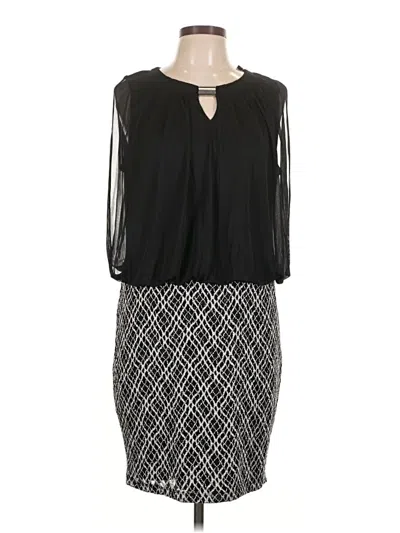 Pre-owned Perceptions Cocktail Dress In Black