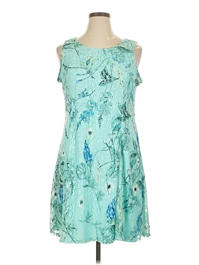 Pre-owned Perceptions Cocktail Dress In Blue