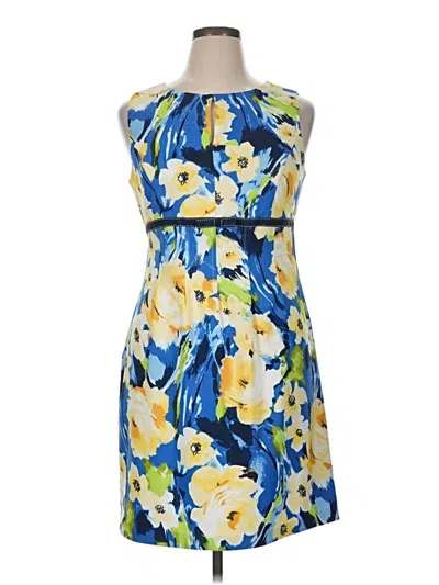 Pre-owned Perceptions Cocktail Dress In Blue