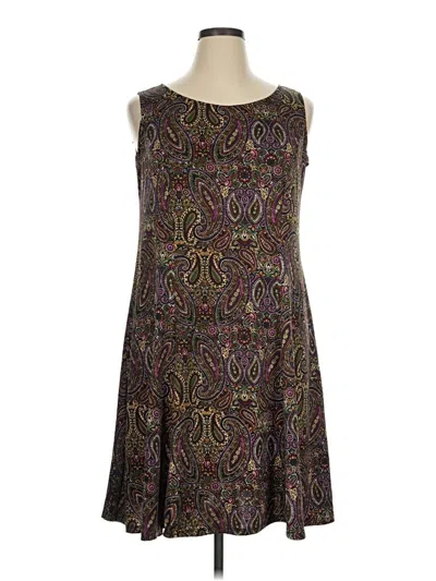 Pre-owned Perceptions Cocktail Dress In Brown