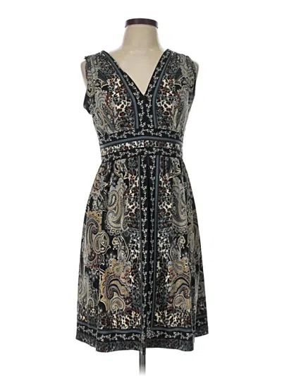 Pre-owned Perceptions Cocktail Dress In Gray