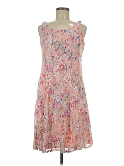 Pre-owned Perceptions Cocktail Dress In Pink