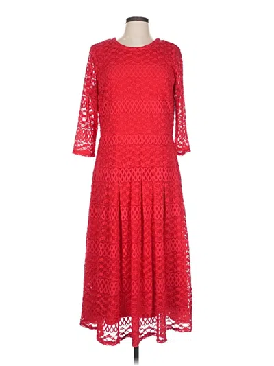 Pre-owned Perceptions Cocktail Dress In Red