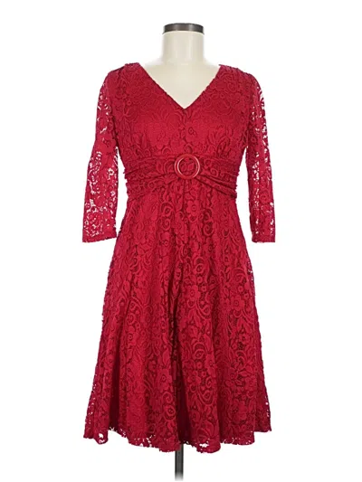 Pre-owned Perceptions Cocktail Dress In Red