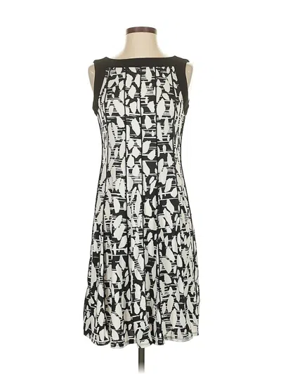 Pre-owned Perceptions Cocktail Dress In Silver