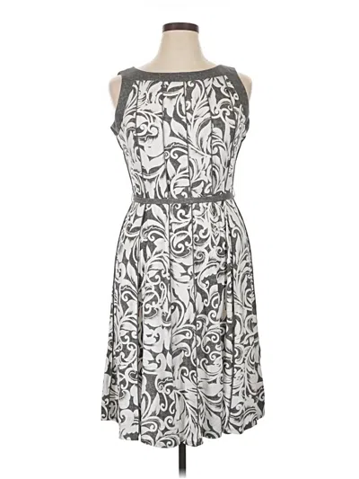 Pre-owned Perceptions Cocktail Dress In Silver