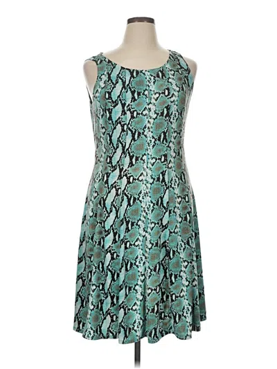 Pre-owned Perceptions Cocktail Dress In Teal