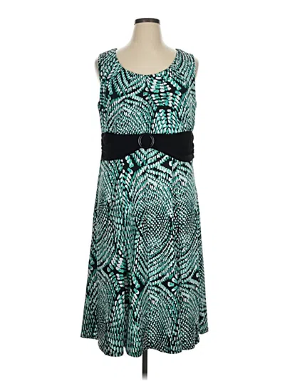 Pre-owned Perceptions Cocktail Dress In Teal