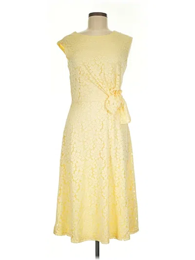 Pre-owned Perceptions Cocktail Dress In Yellow