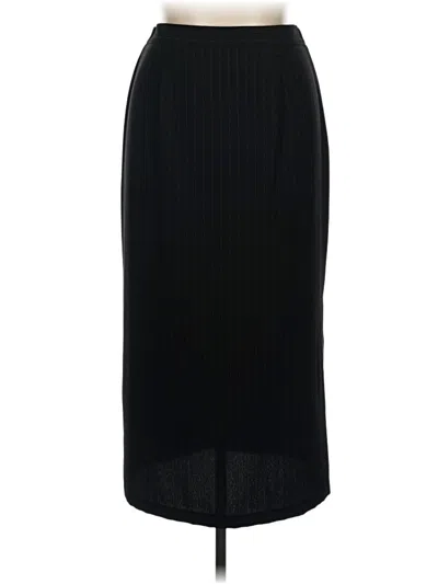 Pre-owned Perceptions Formal Skirt In Black