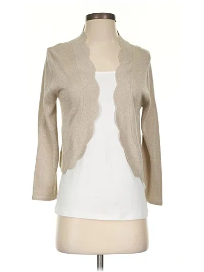 Pre-owned Perceptions Kimono In Tan