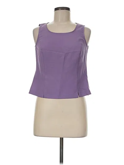 Pre-owned Perceptions Sleeveless Blouse In Purple
