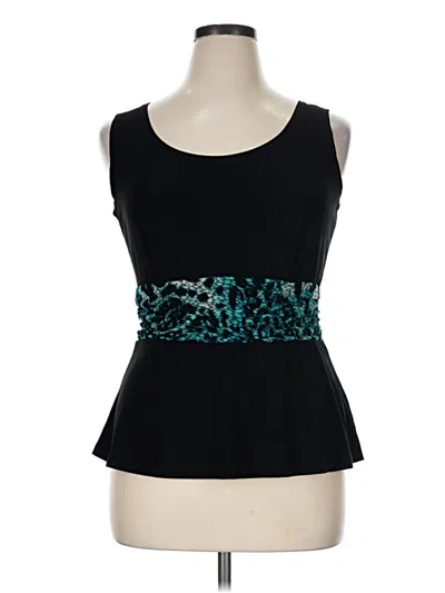 Pre-owned Perceptions Sleeveless Blouse In Teal