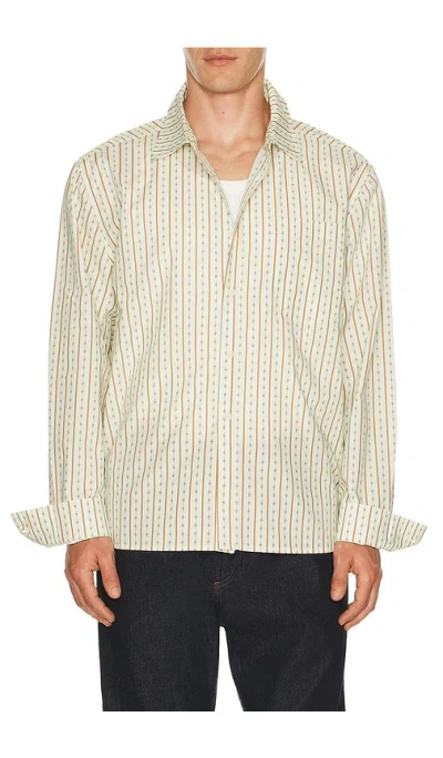 Percival Binding Oversized Pearce Shirt In Neutral