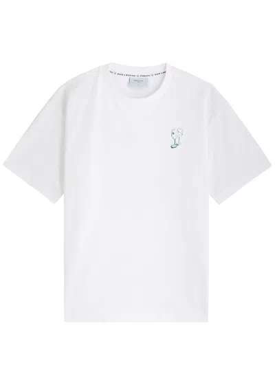 Percival Cicchetti Printed Jersey T-shirt In White