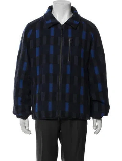 Pre-owned Percival Colorblock Pattern Jacket In Blue