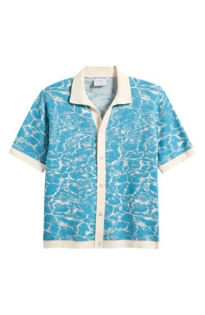 Percival Farraris Negroni Cotton Camp Shirt In Blue