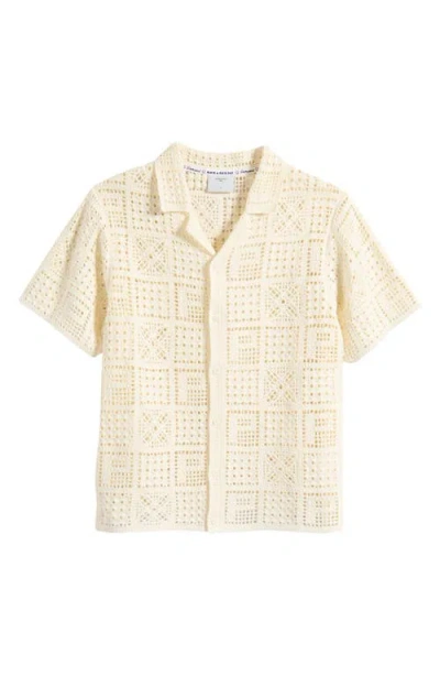Percival Groundsman Cotton Crochet Camp Shirt