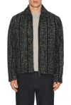 Percival Ingelo Zip Wool Boxy Jacket In Black