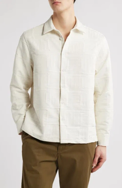 Percival Ladder Pearce Oversize Shirt In Ecru