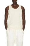 Percival Leon Ribbed Vest In Neutral
