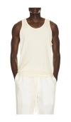 Percival Leon Ribbed Vest In Neutral