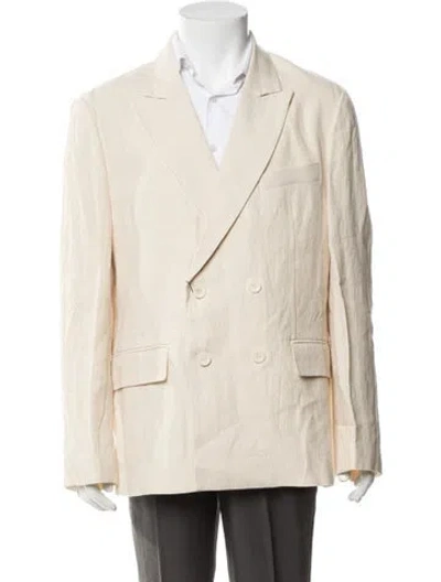 Pre-owned Percival Linen Blazer W/ Tags In Neutrals