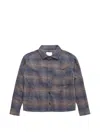 Percival Luton Check Shirt Jacket In Brown