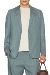 Percival Lyocell Regular Blazer In Gray