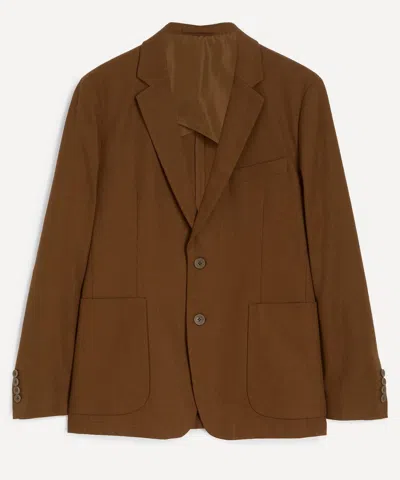 Percival Mens Brown Tailored Linen Blazer