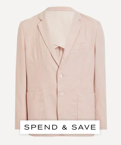 Percival Mens Dusty Pink Tailored Linen Blazer