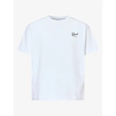 Percival Mens Marley Boxy Cotton-jersey T-shirt White Xxl
