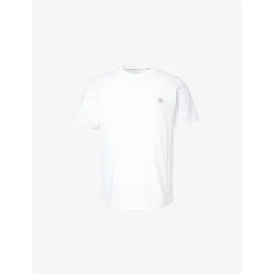 Percival Mens White Pe Flat Embroidered T Shirt Xl
