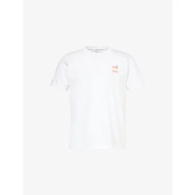 Percival Mens White Perci Fine Wines Graphic Cotton-jersey T-shirt Xxl