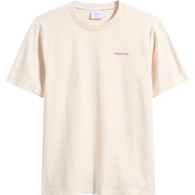 Percival Mixologist Martini Graphic T-shirt In Neutral