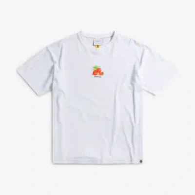 Percival Oranges Oversized Embroidered T Shirt White