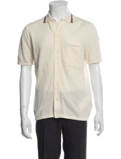 Pre-owned Percival Patterned Short Sleeve Shirt W/ Tags In Multi